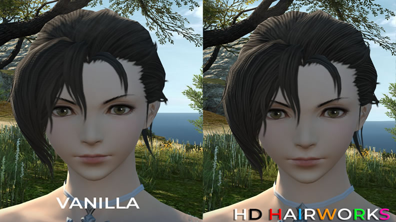 FFXIV New HD Hairworks 2 Mod